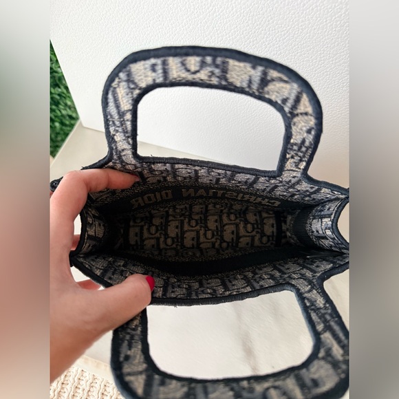 Dior Navy Blue Mini Book Tote Bag - Picture 10 of 12